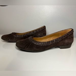 Sofft Brown Leather Flats - Size 9